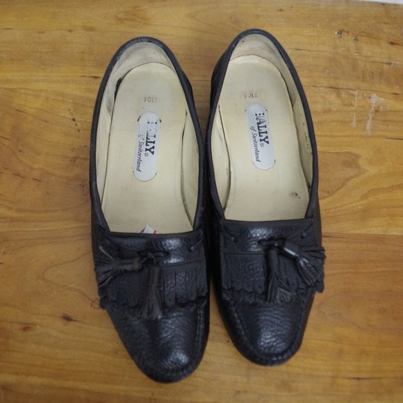 MEN'S Vintage Swiss Made Bally Polk Tassel Kilte Front Loafers Size 9M - Picture 10 of 11